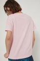 T-shirt bawełniany damski gładki różowy 100 % Bawełna