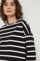 T-shirt bawełniany damski czarny czarny RS22.TSD073