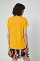 Odzież T-shirt bawełniany damski gładki z domieszką elastanu pomarańczowy RS22.TSD0C3 pomarańczowy