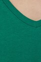 T-shirt bawełniany damski gładki z domieszką elastanu zielony RS22.TSD0C3 zielony