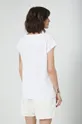 T-shirt bawełniany damski gładki biały 100 % Bawełna