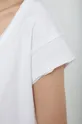 T-shirt bawełniany damski gładki biały Damski