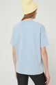T-shirt bawełniany damski z nadrukiem niebieski 100 % Bawełna