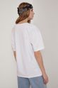 T-shirt bawełniany damski z nadrukiem biały 100 % Bawełna