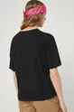 T-shirt damski bawełniany z napisem czarny 100 % Bawełna