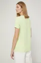 T-shirt damski z haftowanym napisem zielony 96 % Bawełna, 4 % Elastan
