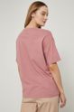 T-shirt bawełniany z nadrukiem damski różowy 100 % Bawełna