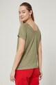 Odzież T-shirt damski lniany zielony RS22.TSD719 zielony