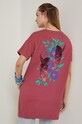 T-shirt bawełniany Tattoo Art by Agata Morzyk różowy różowy RS22.TSD751