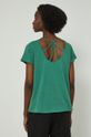 T-shirt bawełniany damski z nadrukiem zielony 100 % Bawełna