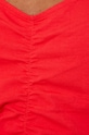 T-shirt bawełniany damski gładki z domieszką elastanu czerwony RS22.TSD916 czerwony