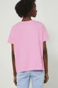 T-shirt bawełniany damski by Alex Pogrebniak różowy <p>100 % Bawełna</p>