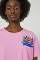 ružová Bavlnené tričko dámsky by Alex Pogrebniak