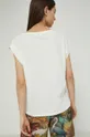 T-shirt bawełniany damski z nadrukiem beżowy 100 % Bawełna