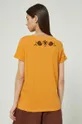 T-shirt bawełniany damski z nadrukiem pomarańczowy 100 % Bawełna