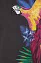 T-shirt bawełniany wzorzysty szary Damski