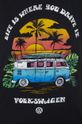 T-shirt bawełniany damski Volkswagen czarny Damski