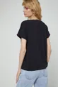 T-shirt bawełniany damski z kolekcji Kolaże by Panna Niebieska czarny <p>96 % Bawełna, 4 % Elastan</p>