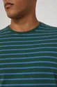T-shirt męski wzorzysty zielony Męski