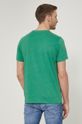 T-shirt męski gładki zielony 60 % Bawełna, 40 % Poliester