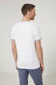 T-shirt męski gładki biały 98 % Bawełna, 2 % Elastan