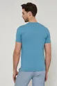 T-shirt bawełniany męski gładki z domieszką elastanu turkusowy <p>95 % Bawełna, 5 % Elastan</p>