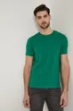 T-shirt męski gładki zielony zielony