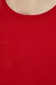 T-shirt bawełniany męski gładki czerwony Męski