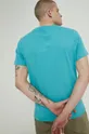 T-shirt bawełniany męski gładki turkusowy 100 % Bawełna