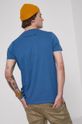 T-shirt z bawełny organicznej Eviva L'arte męski z nadrukiem niebieski <p>100 % Bawełna organiczna</p>