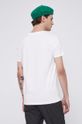 T-shirt bawełniany Eviva L'arte męski z nadrukiem biały 100 % Bawełna