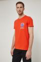 T-shirt męski z bawełny organicznej z nadrukiem pomarańczowy <p>100 % Bawełna organiczna</p>