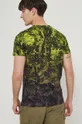 T-shirt bawełniany męski wzorzysty zielony 100 % Bawełna