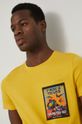 jasny żółty T-shirt bawełniany męski by Jakub Jeżyna, Grafika Polska żółty