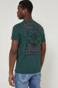 T-shirt z bawełny organicznej męski zielony <p>100 % Bawełna organiczna</p>