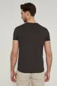 T-shirt z bawełny organicznej z nadrukiem męski szary 100 % Bawełna organiczna