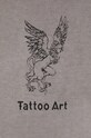 T-shirt bawełniany męski Tattoo Art by ZUZA GALU - Zuza Gałuszka szary RS22.TSM752 szary