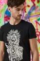 czarny T-shirt bawełniany męski Tattoo Art by CZORNAJA INK - Natalia Osipa czarny