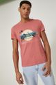 pastelowy różowy Medicine t-shirt bawełniany Męski