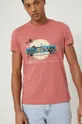 pastelová ružová Bavlnené tričko Road To Summer