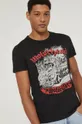 T-shirt bawełniany męski Motorhead czarny Męski