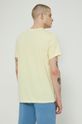 T-shirt bawełniany męski z nadrukiem żółty 100 % Bawełna