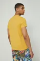 T-shirt z bawełny organicznej męski z nadrukiem żółty <p>100 % Bawełna organiczna</p>
