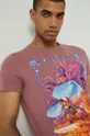 ružová Bavlnené tričko by Alex Pogrebniak