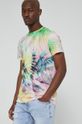 multicolor T-shirt bawełniany wzorzysty multicolor Męski