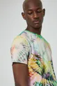 multicolor T-shirt bawełniany wzorzysty multicolor