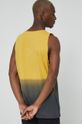 T-shirt bawełniany męski wzorzysty żółty 100 % Bawełna