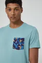 tyrkysová Bavlnené tričko Ethnical Clash