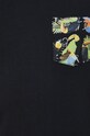 T-shirt bawełniany męski z kolekcji Kolaże by Panna Niebieska czarny RS22.TSMB32 czarny
