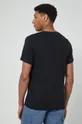 T-shirt bawełniany męski Golf czarny 100 % Bawełna